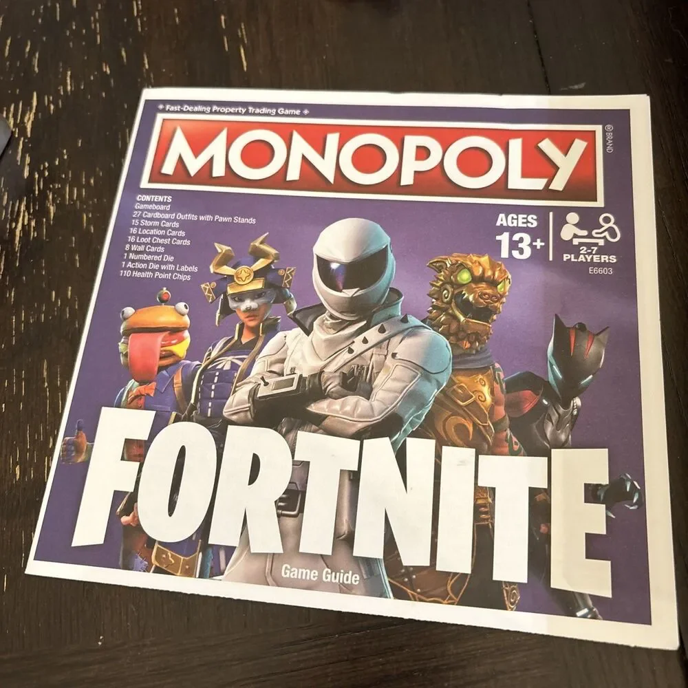 Monopoly Fortnite Board Game - Hasbro 2019 Box Set
